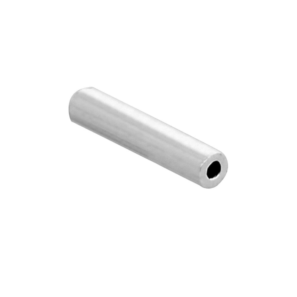 9858 925 Sterling Silver 1.5/0.25/4.5mm Plain Cut Cylindrical Beads - 20